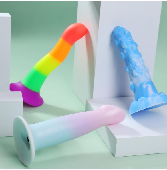 MizzZee - Liquid Silicone Fantasy Color Series Dildo (L:18cm - D:3.3cm) MizzZee - Liquid Silicone Fantasy Color Series Dildo (L:18cm - D:3.3cm)